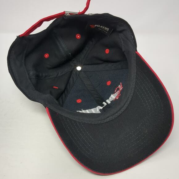 Pilatus Luzern Slideback Baseball Cap Black One Size Adjustable Embroidered - Picture 7 of 10